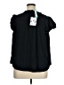 41Hawthorn 100% Recycled Polyester Black Short Sleeve Blouse Size 1X - photo 2