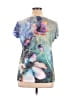 NY Collection Blue Short Sleeve Top Size XL - photo 2