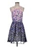 Guess 100% Polyester Floral Purple Cocktail Dress Size 2 - photo 1