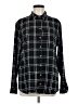 Jachs Girlfriend Plaid Black Long Sleeve Button-Down Shirt Size M - photo 1