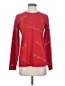 MICHAEL Michael Kors 100% Cotton Red Long Sleeve Top Size XS - photo 1