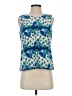 Talbots Blue Sleeveless Silk Top Size 4 Petite - photo 1