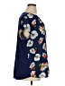 Papermoon 100% Polyester Floral Blue Short Sleeve Blouse Size 1X - photo 4