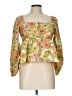 J.Crew 100% Cotton Orange 3/4 Sleeve Blouse Size 10 - photo 1
