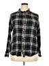 Lucky Brand Plaid Black Long Sleeve Button-Down Shirt Size XXL - photo 1