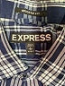 Express Plaid Blue Long Sleeve Button-Down Shirt Size L - photo 7