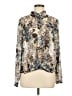 CAbi 100% Polyester Print Ivory Long Sleeve Blouse Size M - photo 1