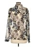 CAbi 100% Polyester Print Ivory Long Sleeve Blouse Size M - photo 2