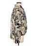 CAbi 100% Polyester Print Ivory Long Sleeve Blouse Size M - photo 4
