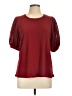 89th & Madison Burgundy Short Sleeve Blouse Size L - photo 1