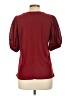 89th & Madison Burgundy Short Sleeve Blouse Size L - photo 2