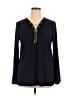 MICHAEL Michael Kors Black Long Sleeve Blouse Size XL - photo 1