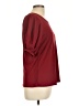 89th & Madison Burgundy Short Sleeve Blouse Size L - photo 4