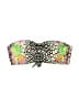 PQ Swim Print Green Swimsuit Top Size M - photo 1