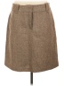 British Khaki Tweed Brown Casual Skirt Size 12 - photo 1