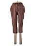 Sag Harbor Stripes Brown Linen Pants Size 10 (petite) - photo 1