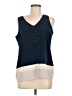 Olive and Oak 100% Polyester Blue Sleeveless Blouse Size M - photo 1