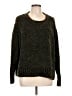 Blanc Noir Tweed Green Pullover Sweater Size L - photo 1