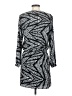 Three Eighty Two 100% Polyester Print Silver Casual Dress Size S - photo 2