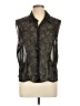 Croft & Barrow 100% Polyester Metallic Black Sleeveless Blouse Size L - photo 1