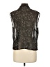 Croft & Barrow 100% Polyester Metallic Black Sleeveless Blouse Size L - photo 2