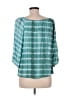 Lovestitch 100% Rayon Teal 3/4 Sleeve Blouse Size M - photo 2