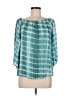 Lovestitch 100% Rayon Teal 3/4 Sleeve Blouse Size M - photo 1
