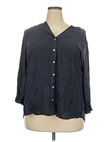 Democracy 3/4 Sleeve Blouse (view 1)