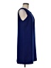 Reiss 100% Polyester Solid Blue Casual Dress Size 8 - photo 4