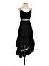 Main Strip 100% Rayon Black Cocktail Dress Size S - photo 1