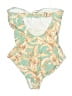 Venus Print Green One Piece Swimsuit Size 8 - photo 2