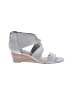 Lucky Brand 100% Leather Gray Wedges Size 10 - photo 1