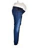 S.O.N.G. Solid Blue Jeans Size Lg Maternity - photo 4