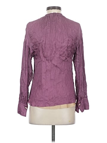 Vince. Long Sleeve Silk Top (view 2)