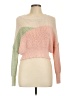 Debut 100% Polyester Color Block Pink Pullover Sweater Size L - photo 1