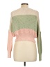 Debut 100% Polyester Color Block Pink Pullover Sweater Size L - photo 2