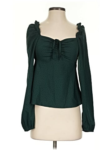 Topshop Long Sleeve Blouse (view 1)