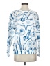 Unbranded 100% Polyester Print White Pullover Sweater Size S - photo 1