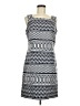 Chetta B Graphic Blue Casual Dress Size 8 - photo 1