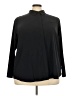 Athleta Solid Black Long Sleeve Blouse Size 2X - photo 1