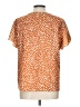 Unbranded 100% Polyester Orange Short Sleeve Blouse Size L - photo 2
