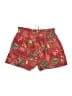 Ulla Johnson 100% Cotton Paisley Red Board Shorts Size 6 - photo 2