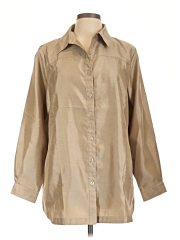 Joan Rivers Long Sleeve Button-Down Shirt (view 1)