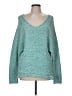 Free People Teal Pullover Sweater Size M - photo 1