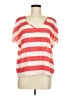 Cotton On Stripes Pink Short Sleeve Blouse Size M - photo 1
