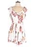 City Chic Floral White Romper Size 12 - photo 1