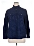 Lands' End Polka Dots Blue Long Sleeve Button-Down Shirt Size XL - photo 1