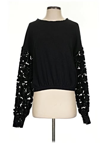 Zara W&B Collection Long Sleeve Top (view 1)