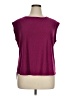 Elle Burgundy Short Sleeve Top Size XL - photo 1