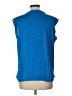 DKNY 100% Polyester Blue Sleeveless Top Size L - photo 2